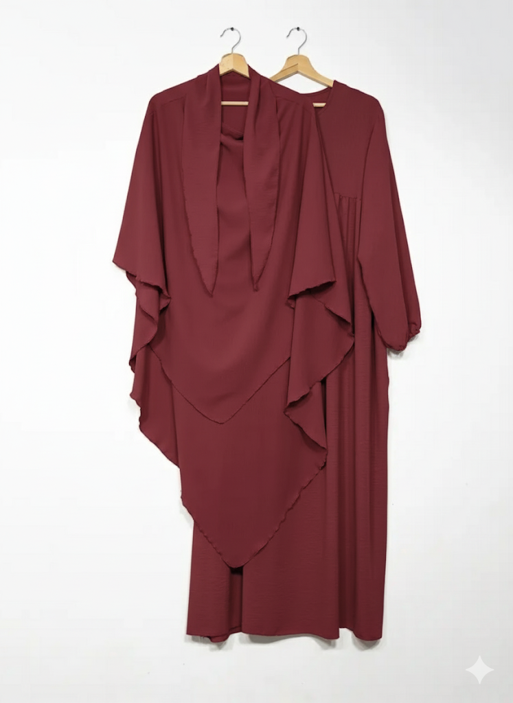2-piece khimar abaya set