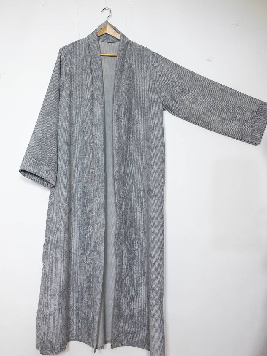 Kimono with wide sleeves for women ribbed
