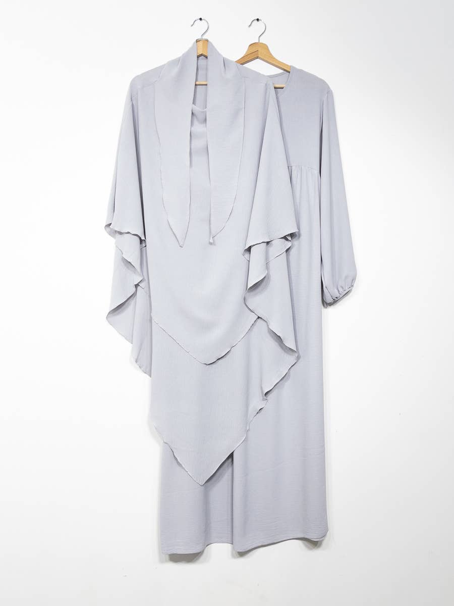 2-piece khimar abaya set