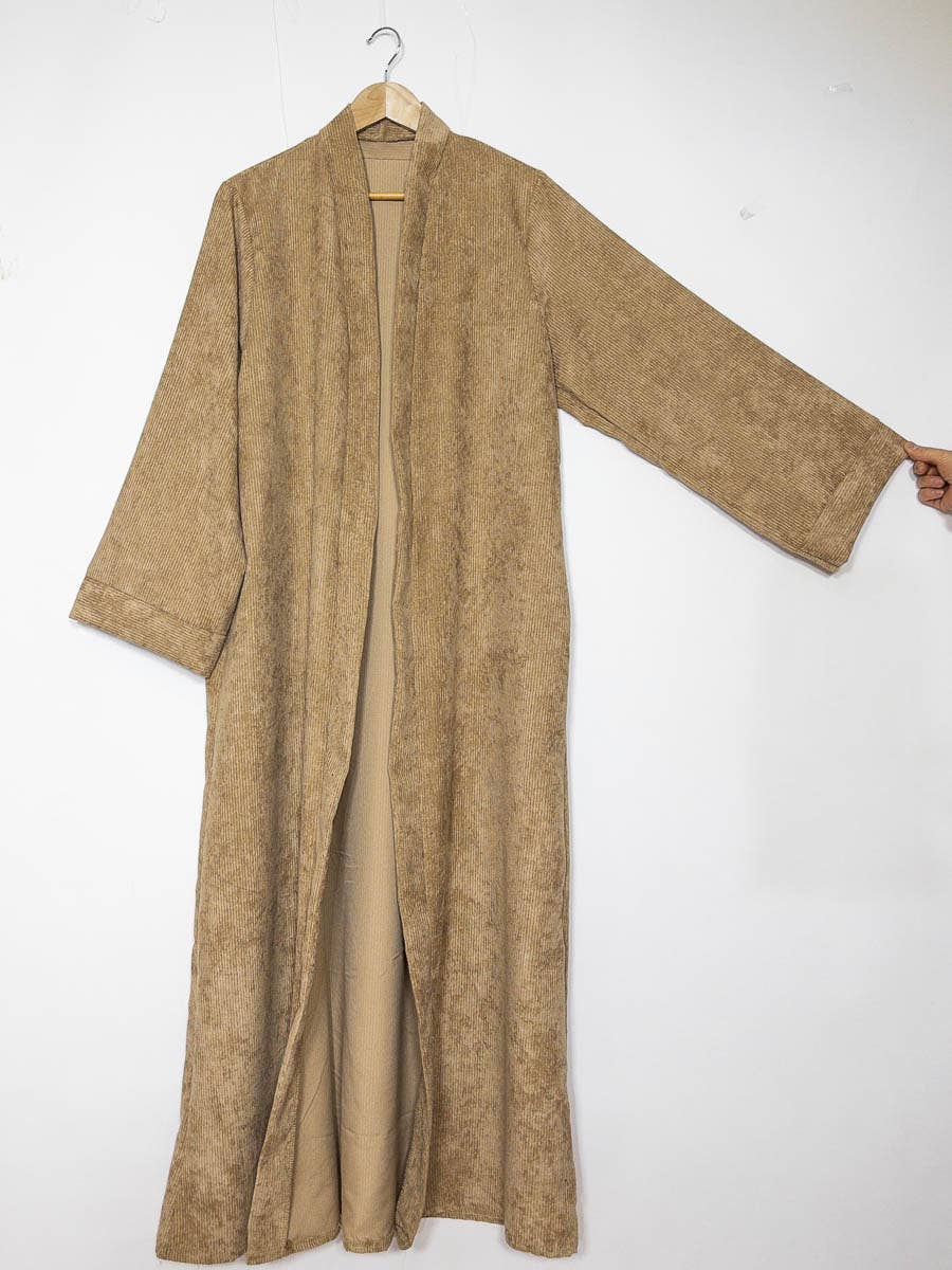 Kimono with wide sleeves for women ribbed