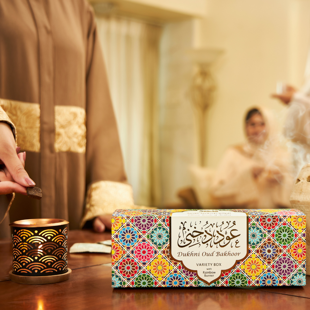 Oud Bakhoor Variety Box + Smokeless Burner I Arabic Incense