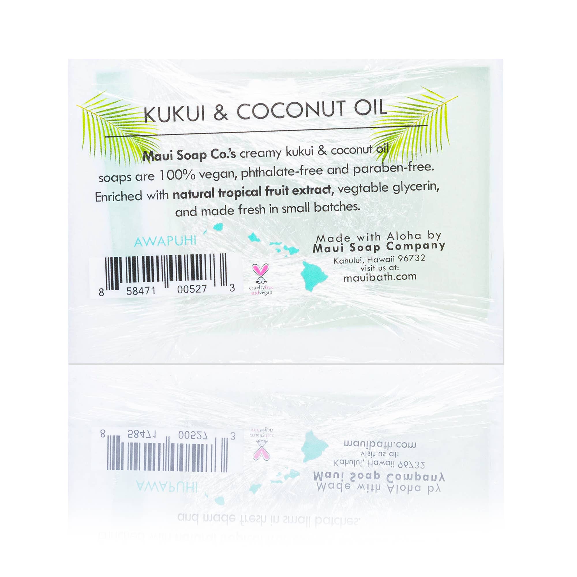 Awapuhi Bar Soap with Kukui & Coconut Oil 6oz