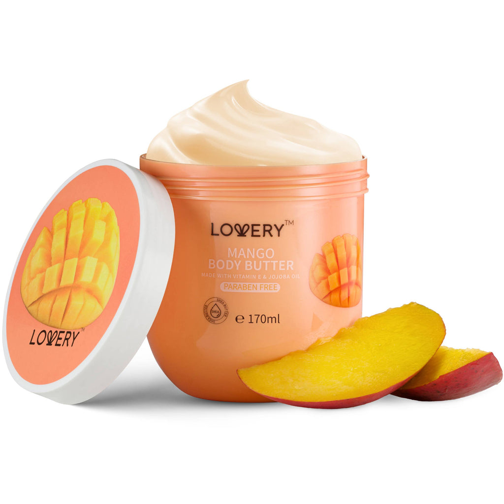 Mango Whipped Body Butter, 2Pack Hydrating Shea Butter Cream