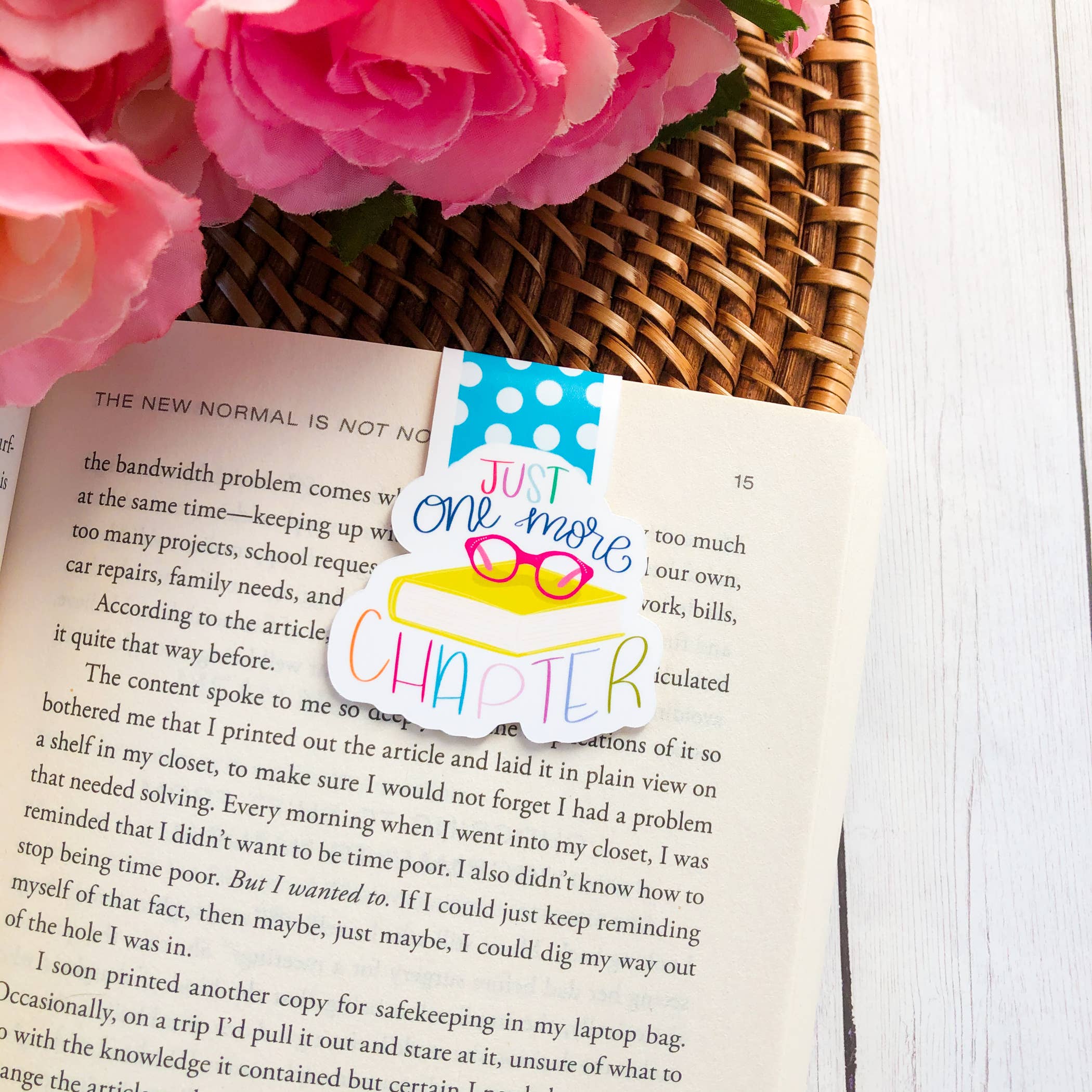 Just One More Chapter Magnetic Bookmark