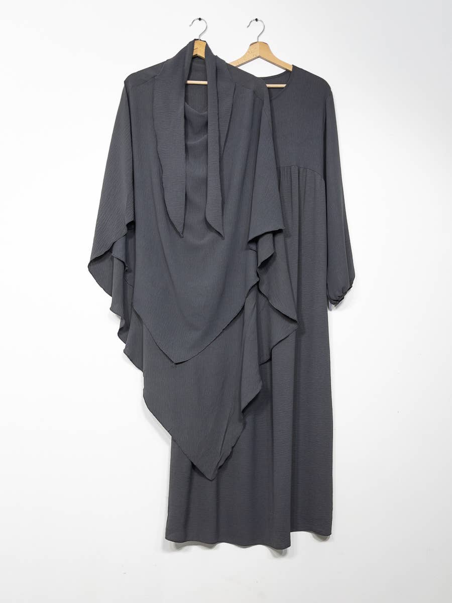 2-piece khimar abaya set