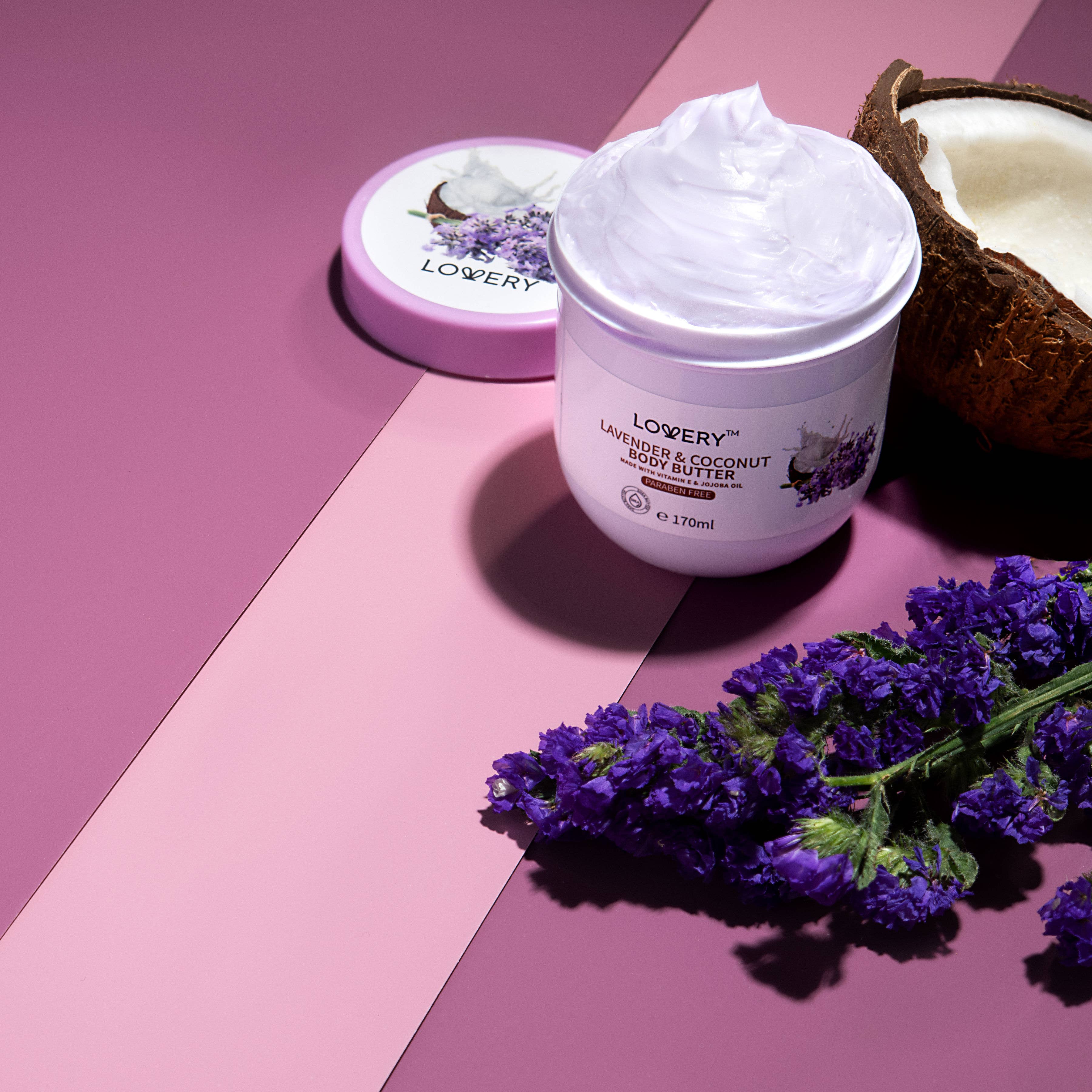 Lavender Coconut Body Butter, Hydrating Moisturizer Creams