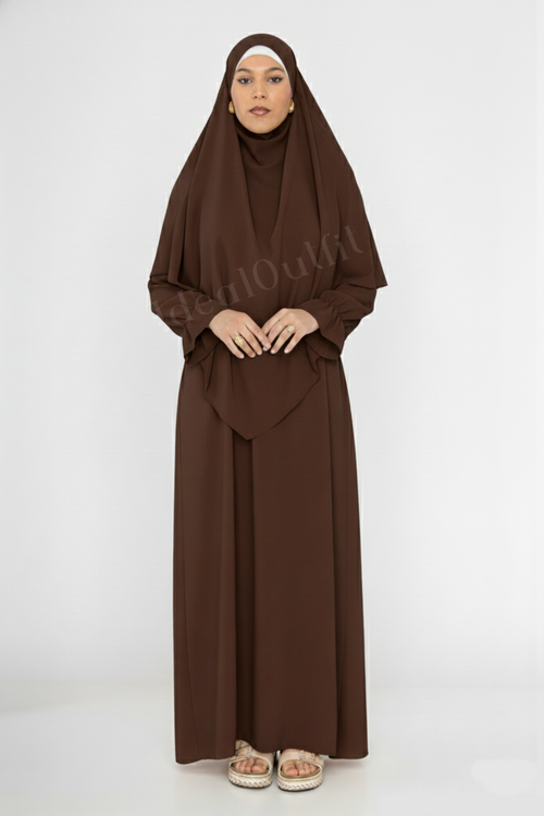 2-piece khimar abaya set