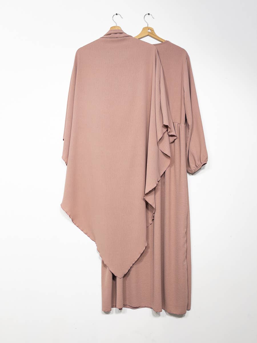 2-piece khimar abaya set