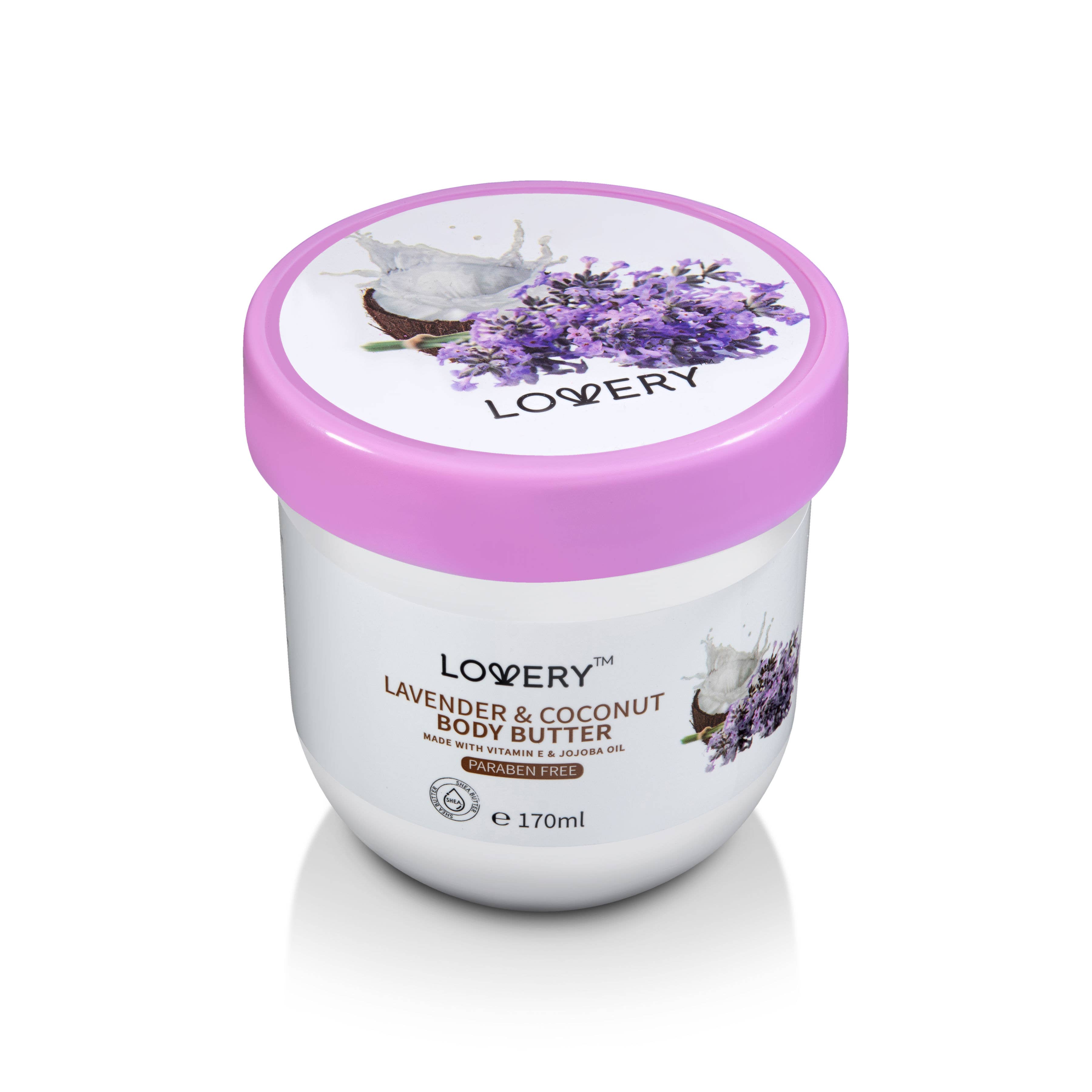 Lavender Coconut Body Butter, Hydrating Moisturizer Creams