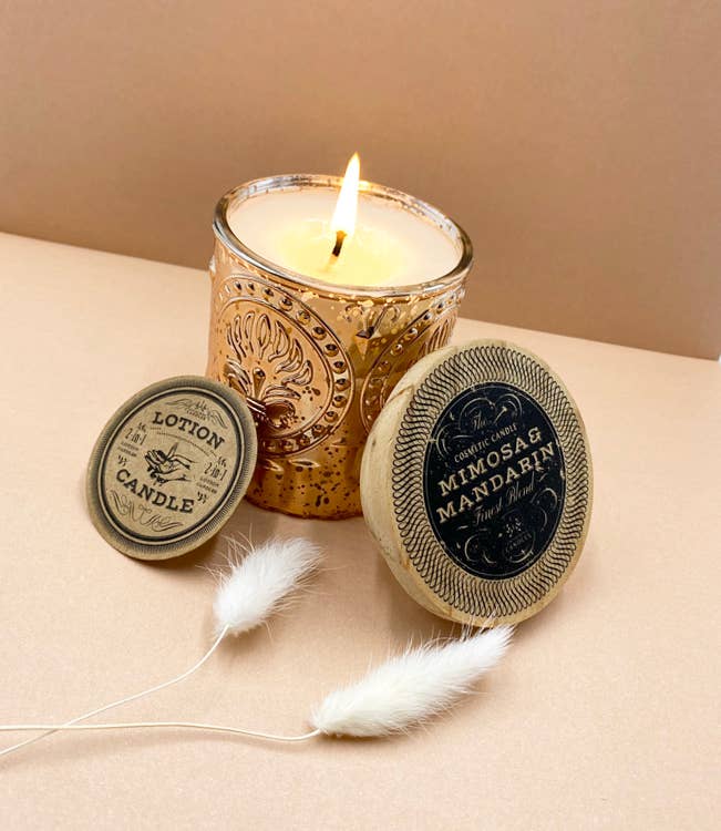 Petite Champagne Series | 2-in-1 Soy Lotion Candles