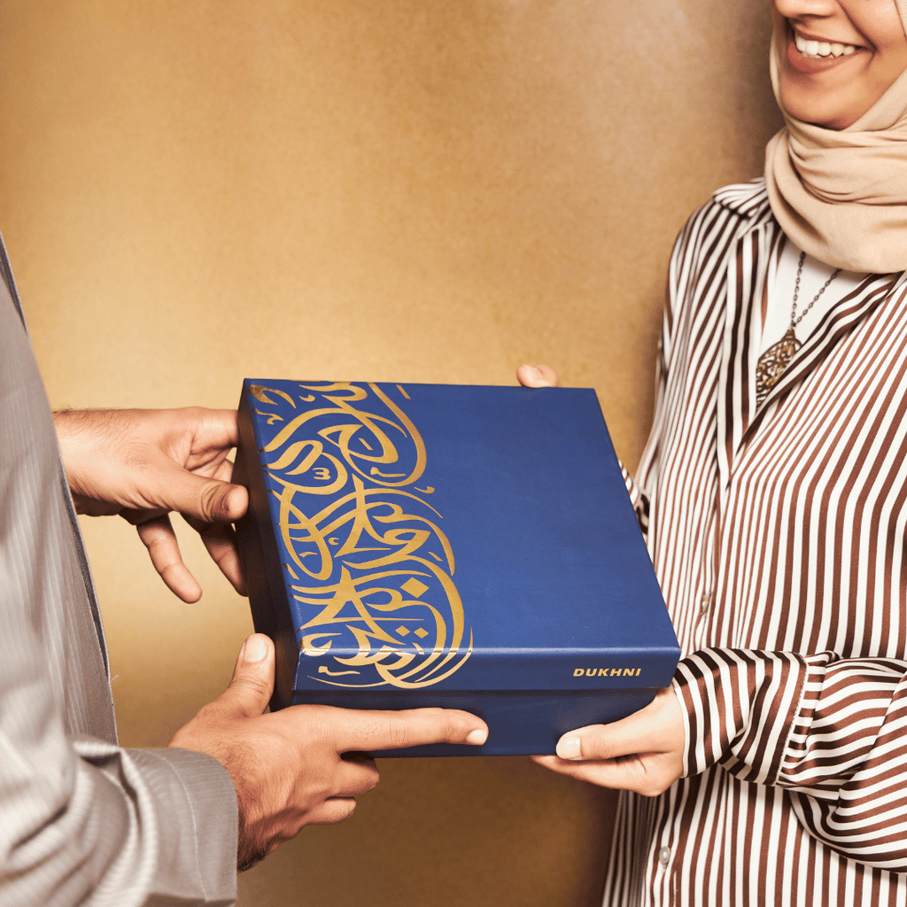Ramadan & Eid White Oud Gift Set | Attar, Bakhoor + Burner