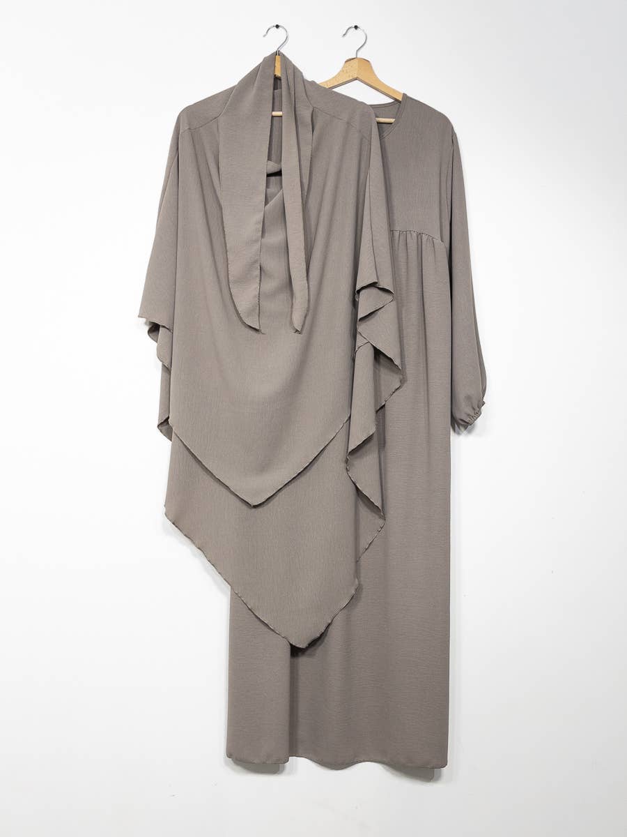 2-piece khimar abaya set