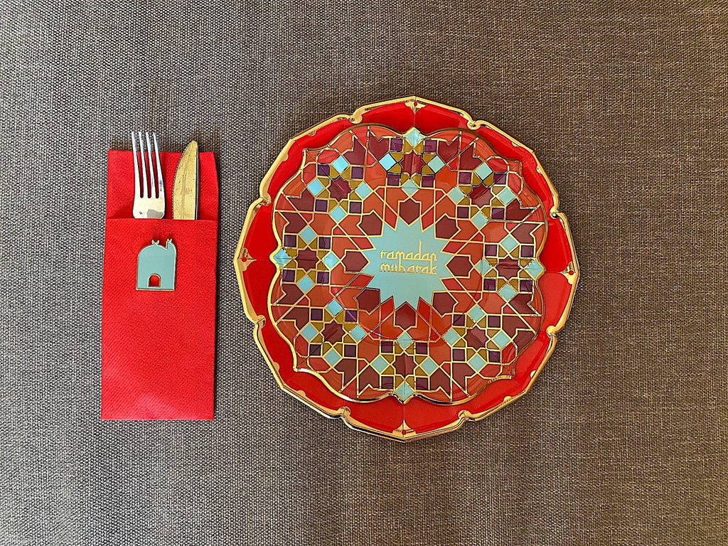 8 Geometric Ramadan Lunch Plates