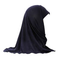 Little Girls Solid Color  Amira Pull on Lycra Hijab