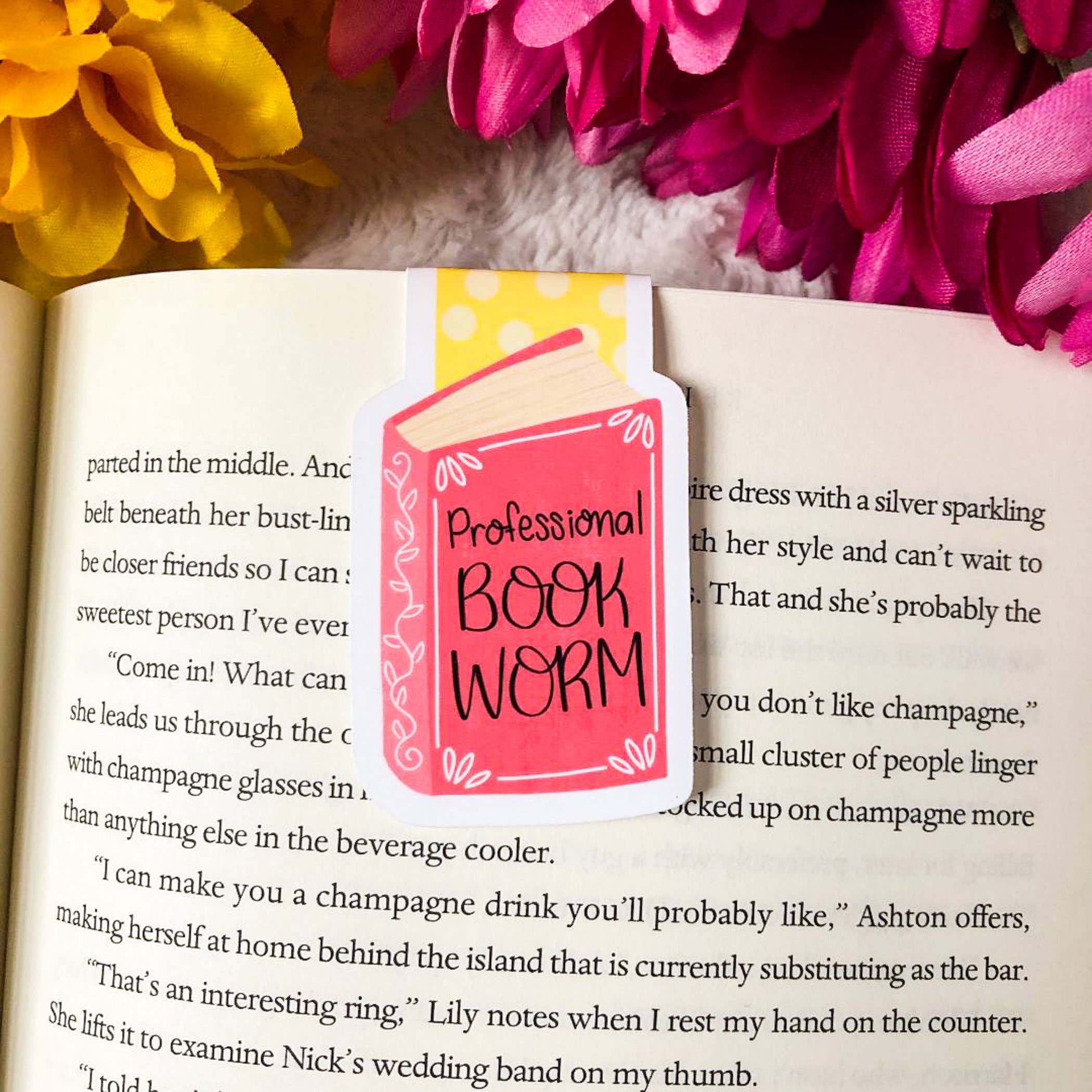 Professional Bookworm Magnetic Bookmark