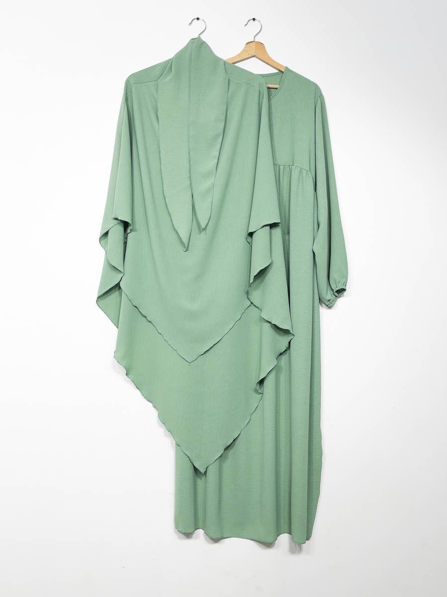 2-piece khimar abaya set