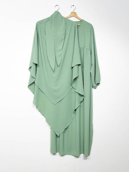 2-piece khimar abaya set