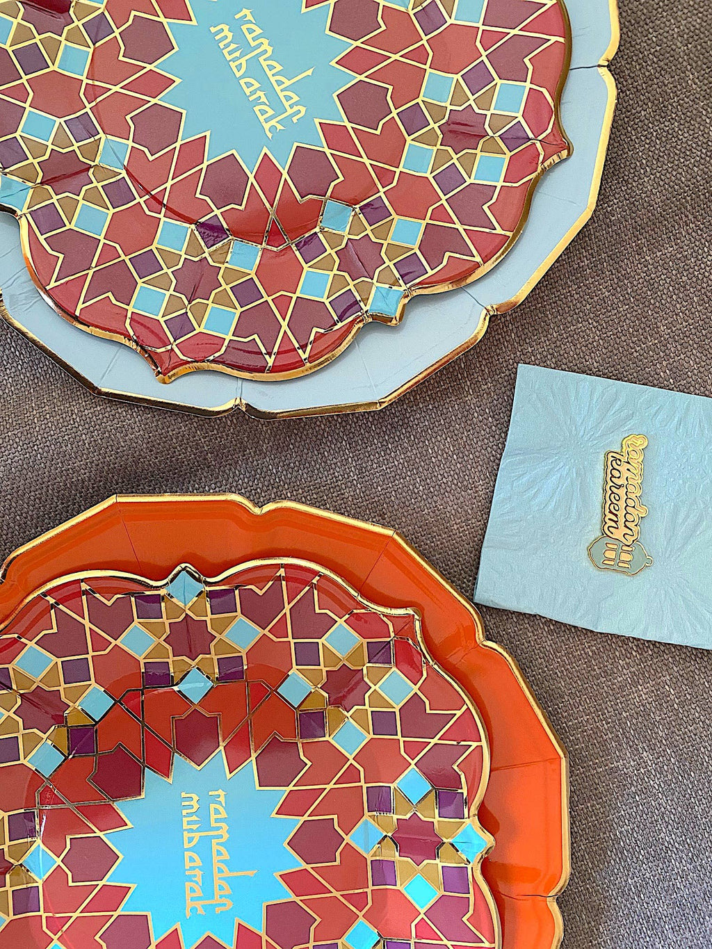 8 Geometric Ramadan Lunch Plates