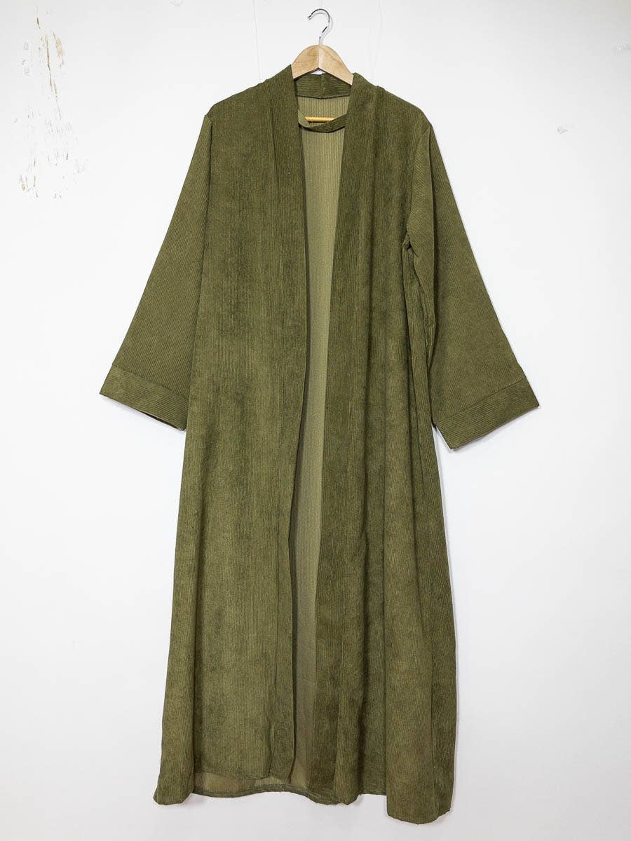 Kimono with wide sleeves for women ribbed