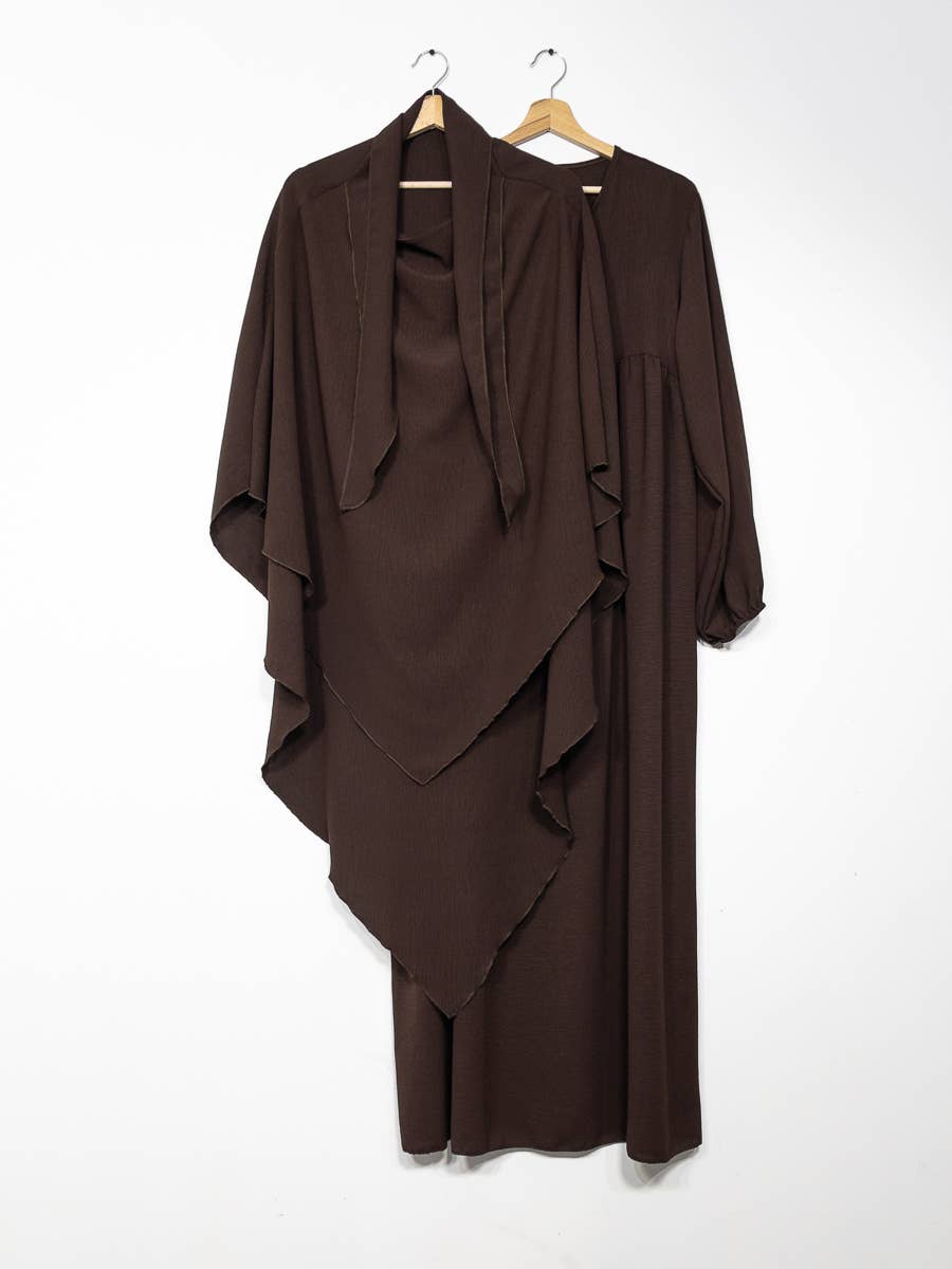 2-piece khimar abaya set