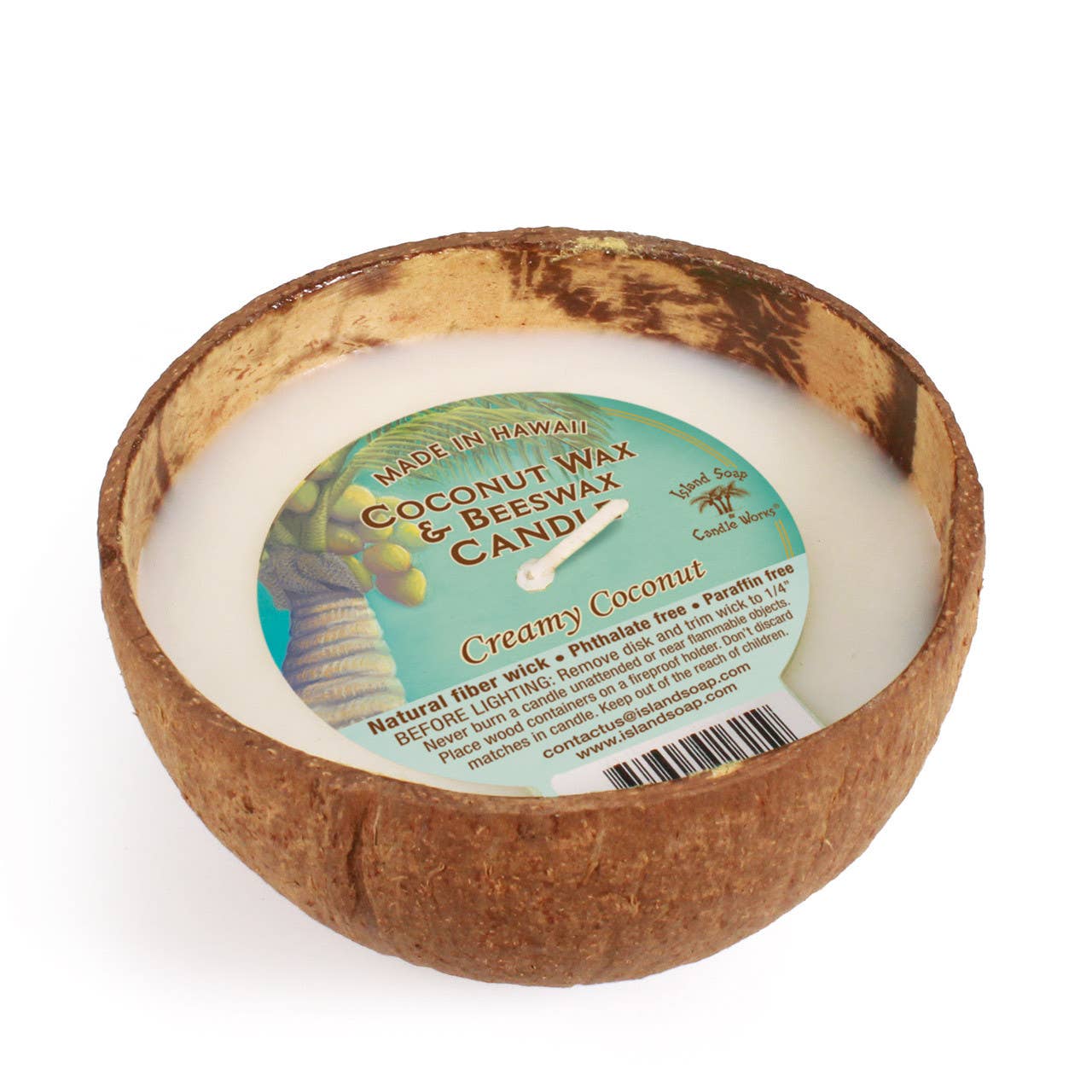 Coconut Bowl Candle with Coconut wax